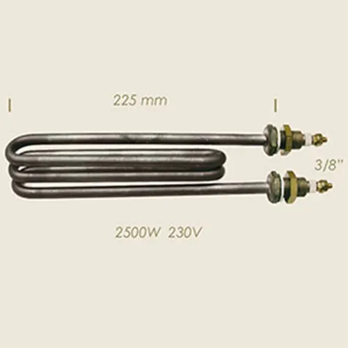 Element de incalzire (rezistenta) pentru echipamente de calcat 225mm, 3/8″, 230V, 2.500W