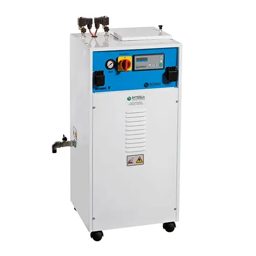 Generator de abur industrial automat cu boiler de 7 L, 2 fiare de calcat si rezervor de plastic de 10 L