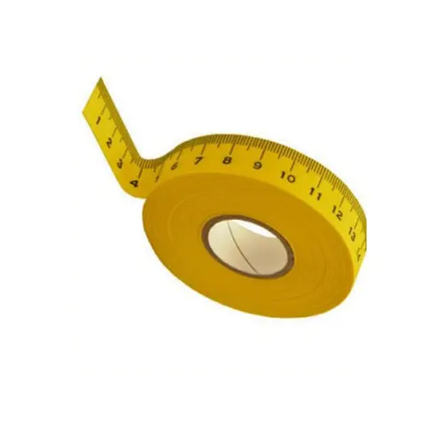 Centimetru adeziv rola pentru croitorie si marcaje, scala in centimetri, 20 metri liniari
